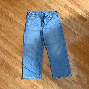 American Eagle Strigid Stovepipe 10 SHORT Light Wash Straight Jeans